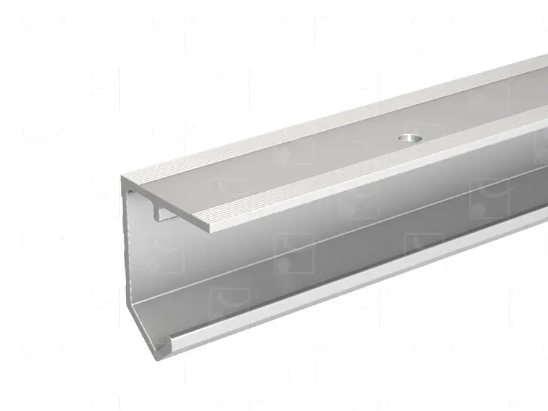 Rail simple Tubel alu brut percé - 3 m - MANTION SAS - 30/300