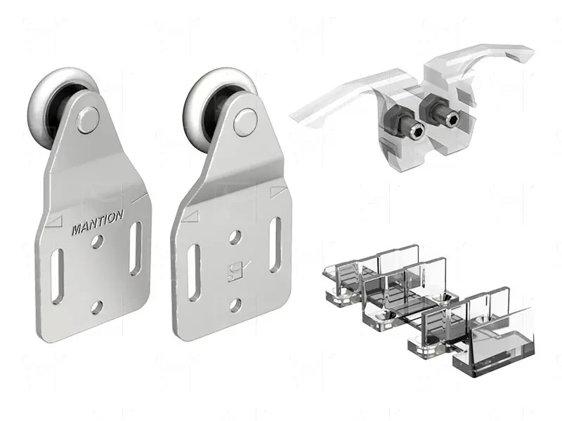 Garniture Tubel pour 2 panneaux fixation sur plat - MANTION SAS - TUB40-2