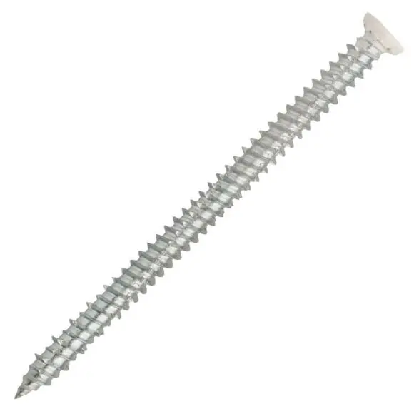Vis béton tête fraisée laquée blanc T30 - Perçage Ø 6 mm - 7,5 x 182 - Boite de 50 - SCELL IT - VFD75182F