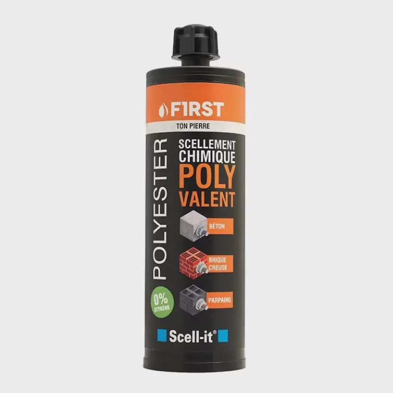 Scellement chimique SCELL-IT polyvalent - First SCELL-IT - Cartouche de 410 ml - Blanc/pierre - FIRST410B