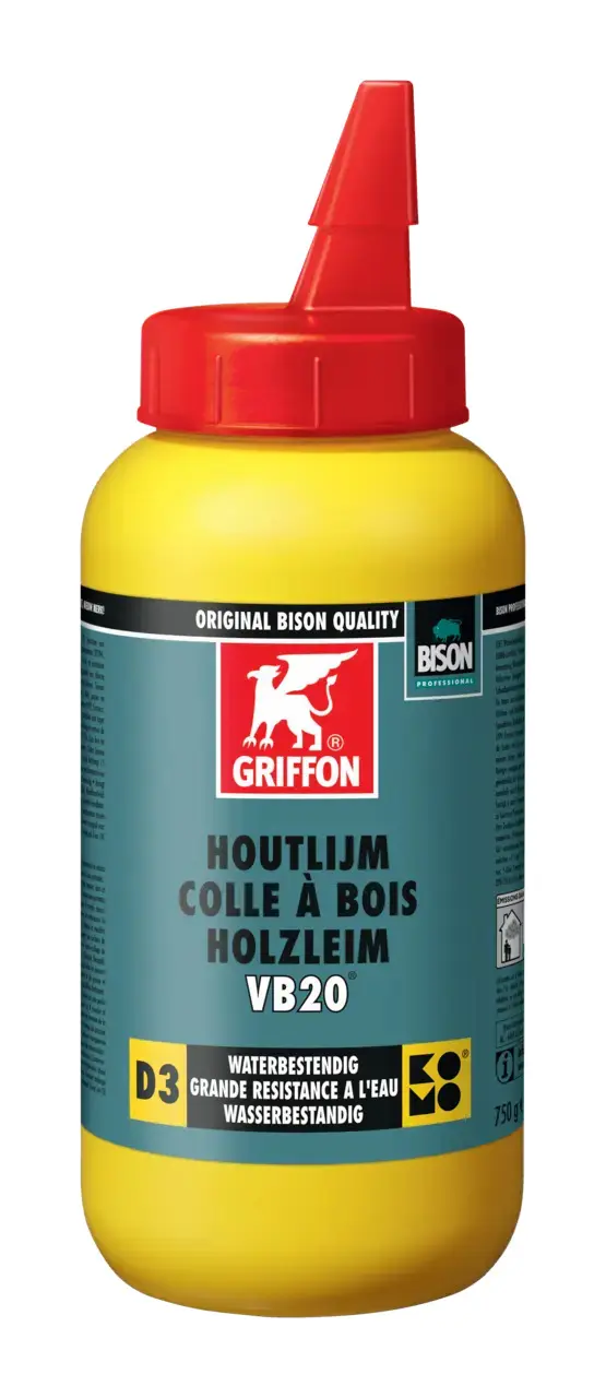 Colle à bois VB20 Blanche 750gr classe D3 - GRIFFON - 6305082