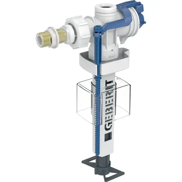 Robinet flotteur Geberit type 383, alimentation latérale, 3/8', mamelon laiton - GEBERIT - 281.002.00.5