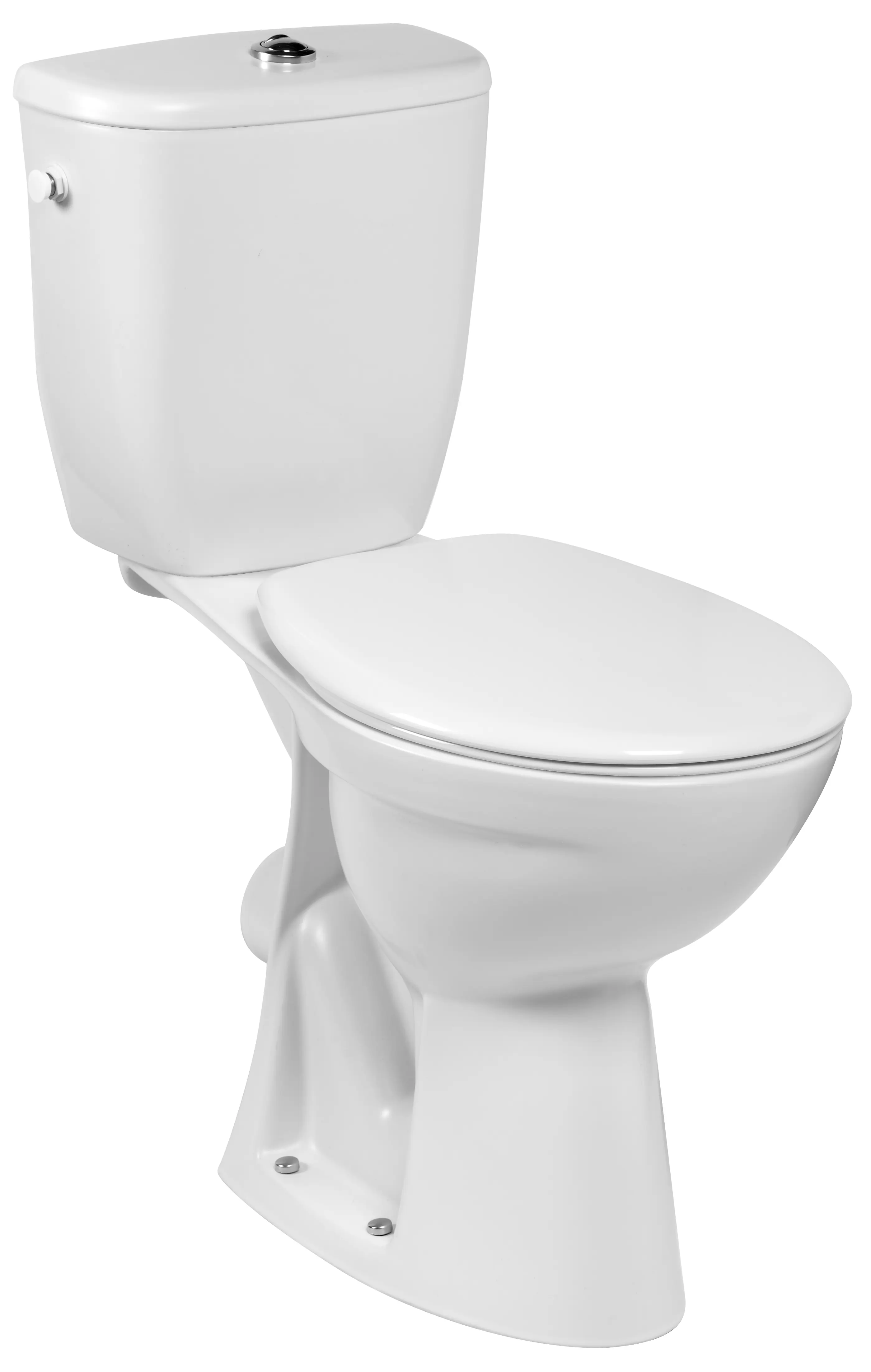 PACK WC AU SOL BRIVE SURELEVE  PMR, sortie horizontale Blanc avec abattant - JACOB DELAFON - E22751-00