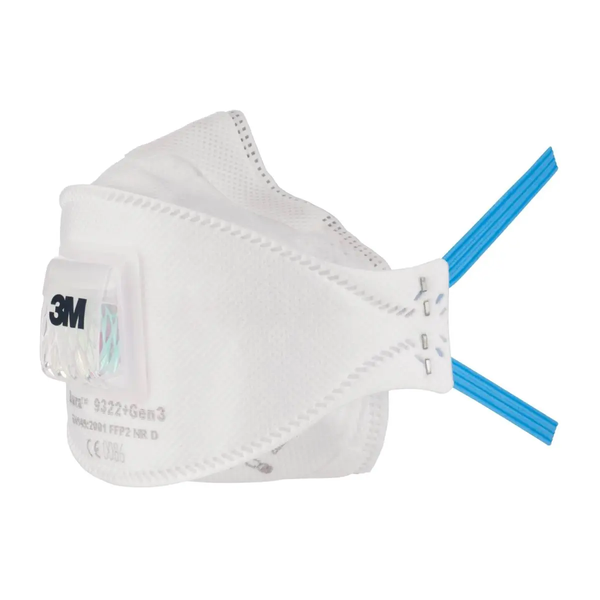 Masque antipoussière FFP2 pliable avec soupape K9322+ - 3M - bte 10 - 7100258909
