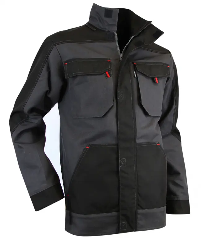 Veste céramique multipoches résistante Gris nuit / Noir T.L - LMA - 2064 T.L
