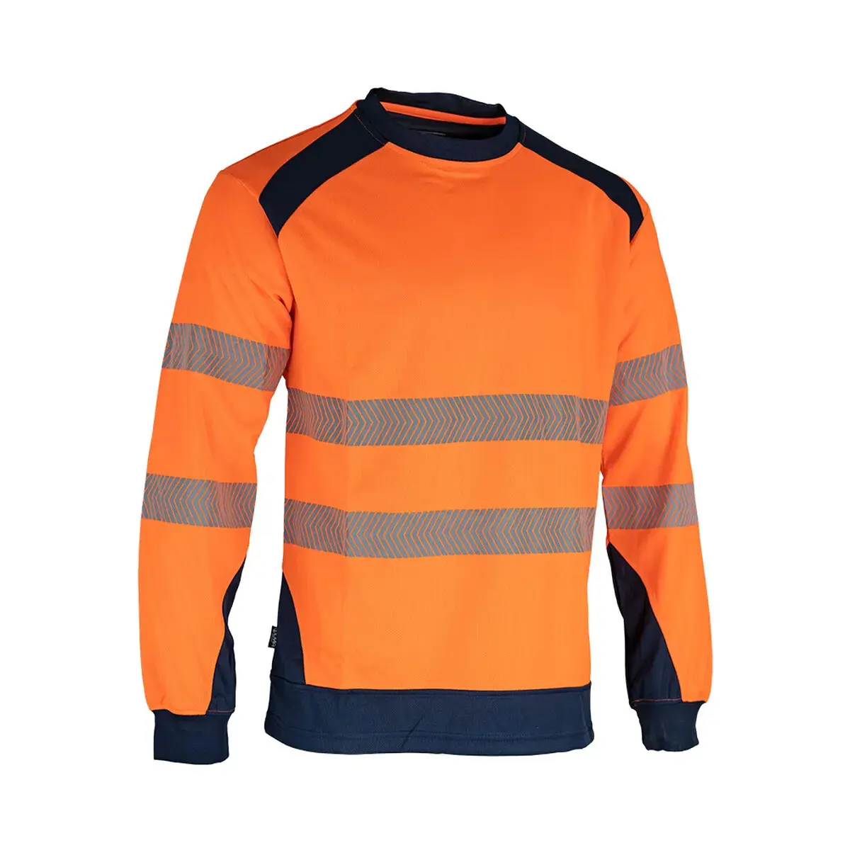T-shirt Haute Visibilité manches longues orange/bleu Reflet- LMA - 9208