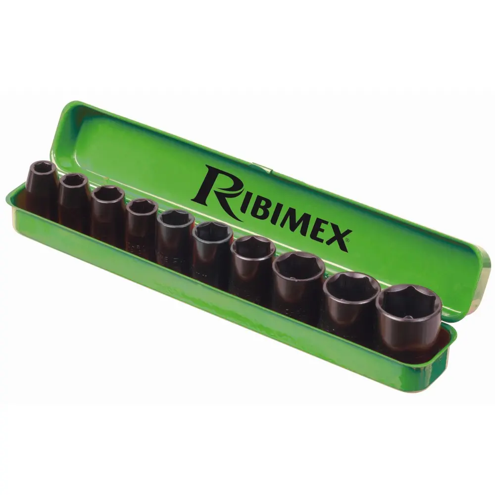 Coffret de 10 douilles 1/2 - RIBIMEX - PRCCDC10CT