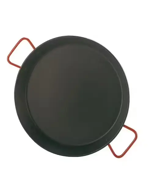 Plat à paëlla Ø46 cm en acier poli - R000930