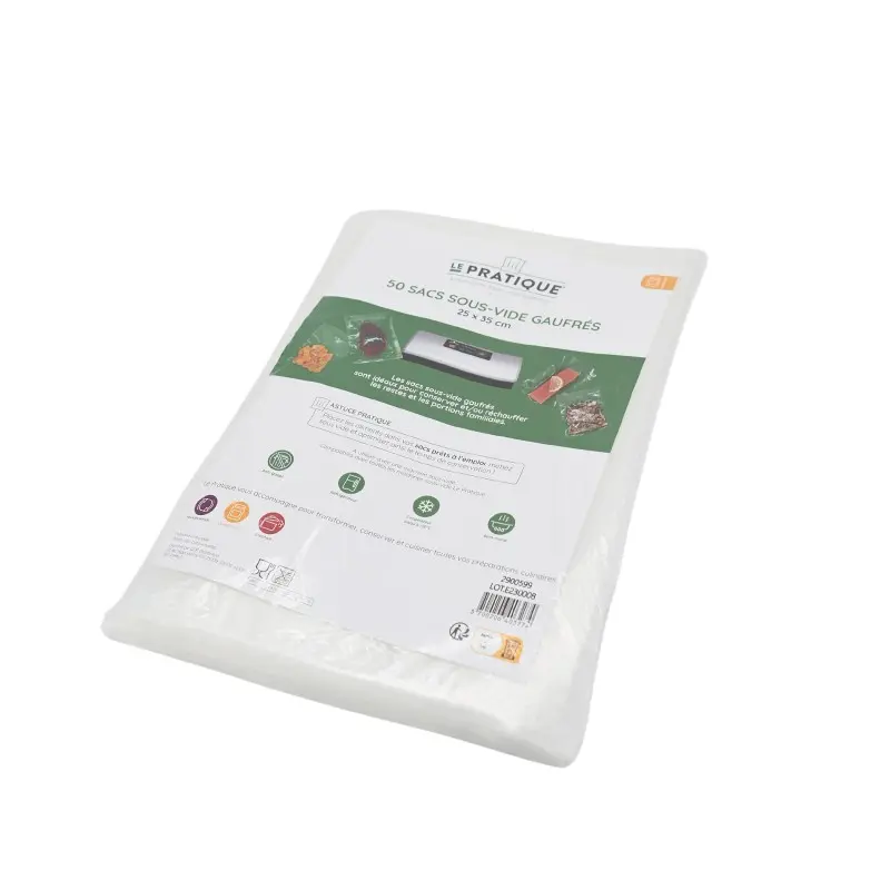 50 sacs sous vide  gaufrés 25x35 cm - LE PRATIQUE - R013301