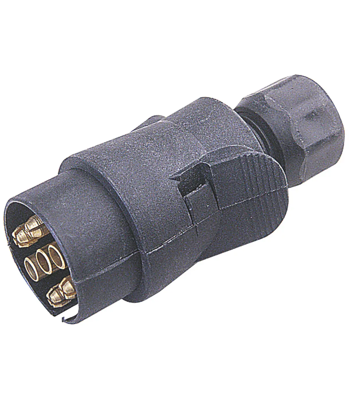 Prise plastique mâle 12V, 7 plots - AUTOBEST - 240421