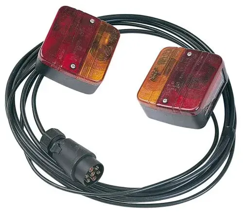 Kit de signalisation 2 lanternes à fixer, câble de 4 m - AUTOBEST - 240471