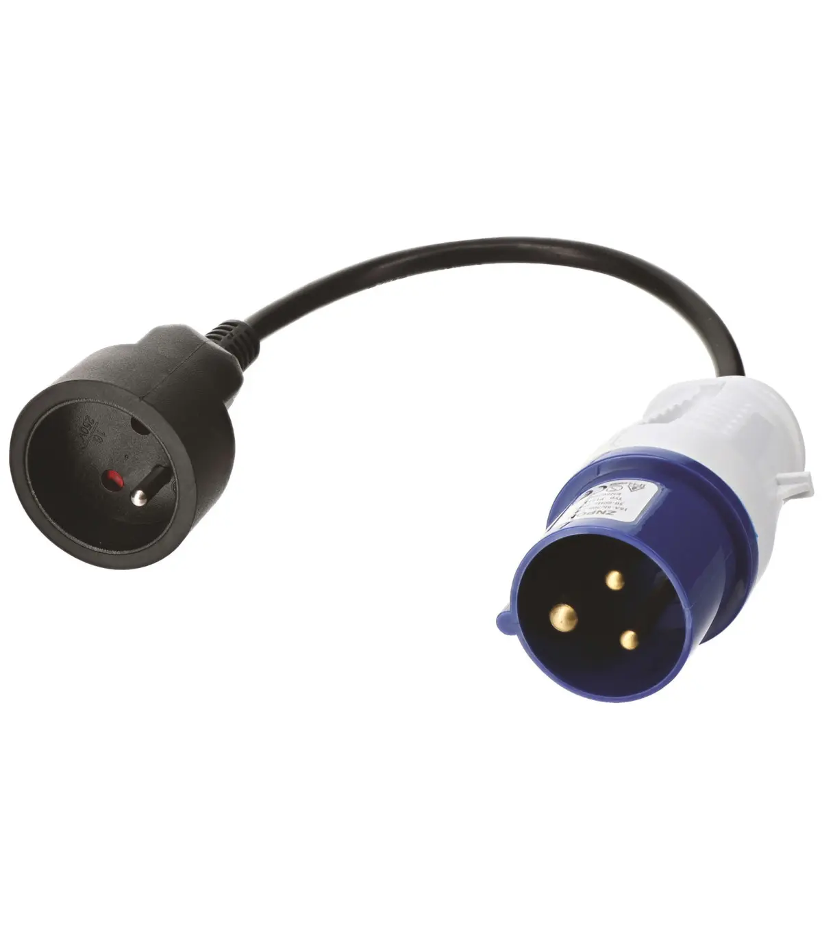 Adaptateur pour prise de caravane 16A, fiche mâle - AUTOBEST - 241931