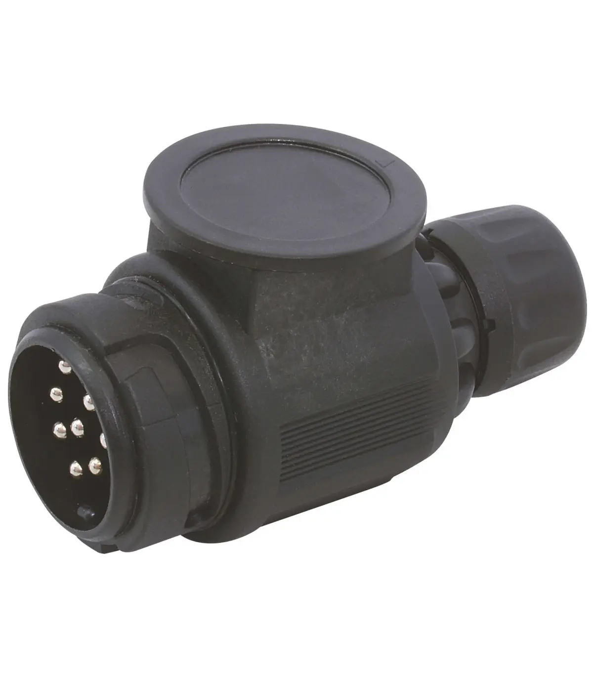 Prise plastique mâle 12V, 13 plots - AUTOBEST - 244051