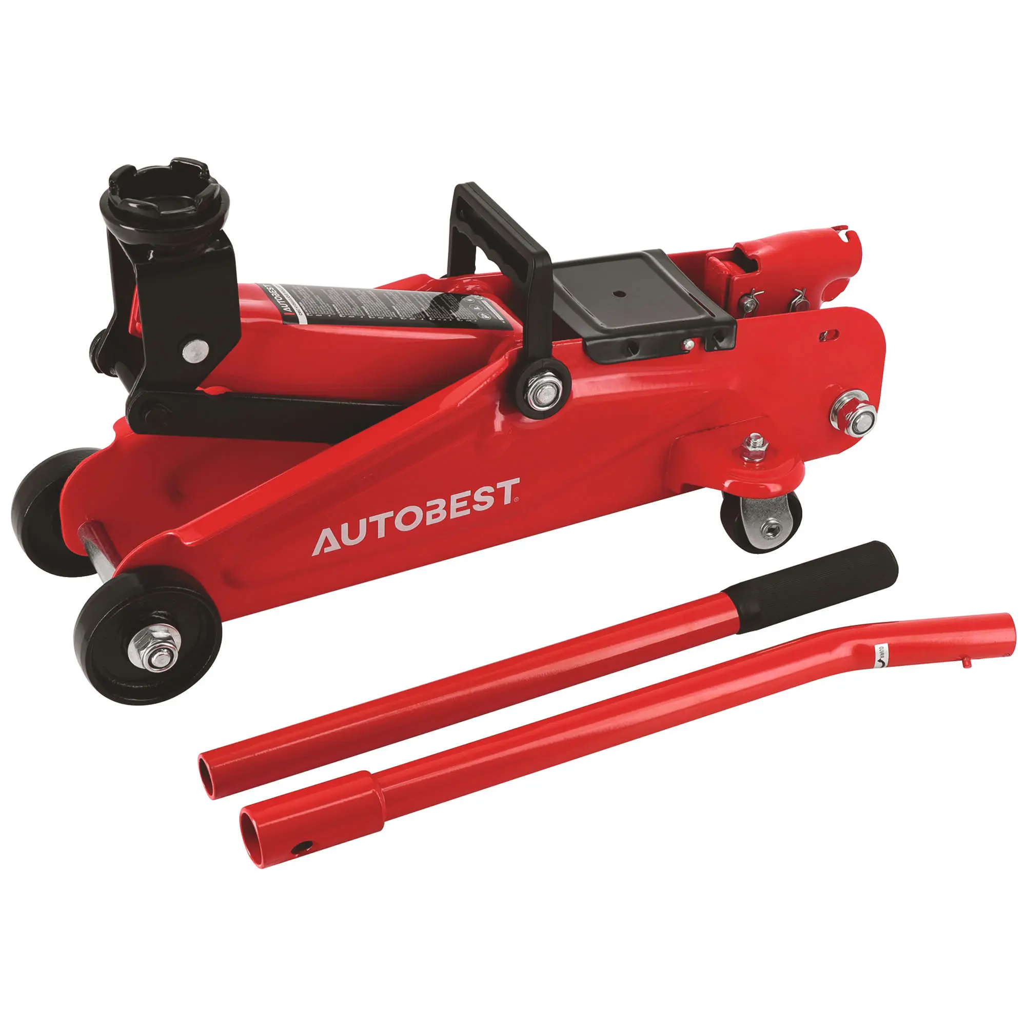 Cric hydraulique roulant 1,5T – Hauteur de levage 14 à 33 cm – Roulette arrière pivotante 360° – Poids 8,25 kg - AUTOBEST - 323571
