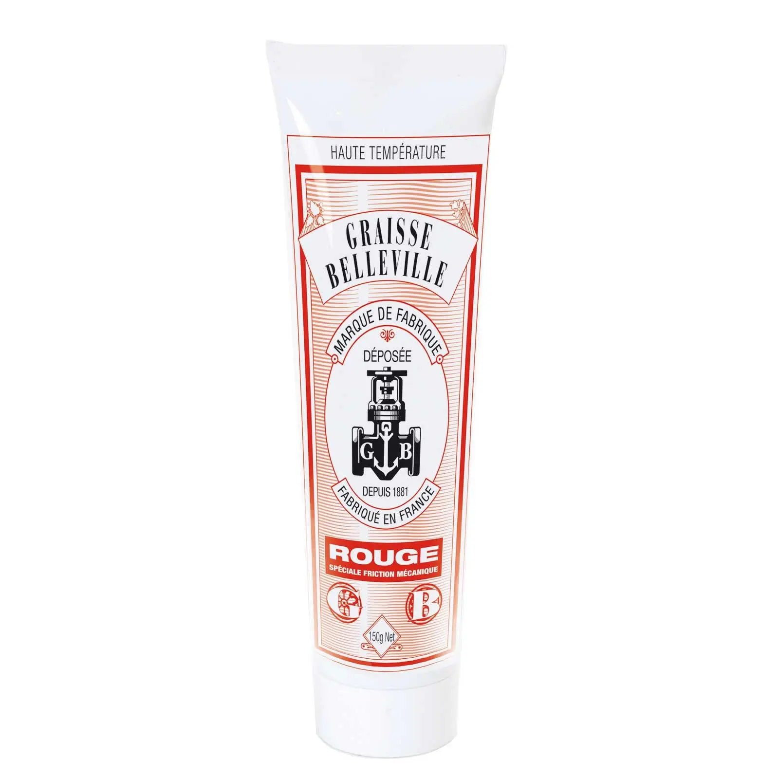 Graisse pour machine Graisse Belleville GB015R, Température maxi: 220 °C - Température mini: -30 °C - Contenance: 150 g