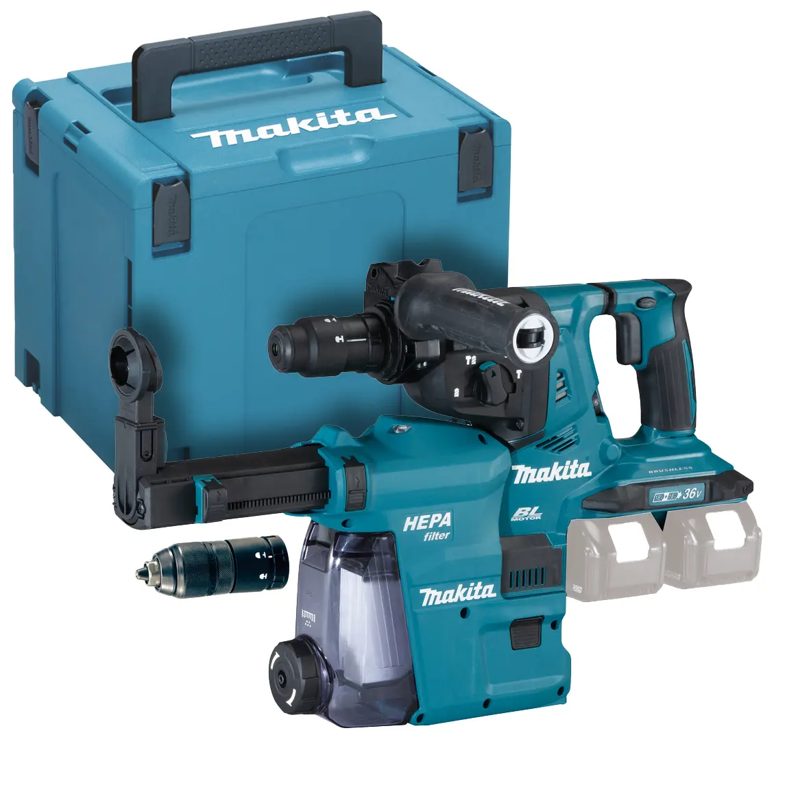 Perfo-burineur SDS+ 36V - 28mm - MAKITA  - sans batterie, ni chargeur - DHR281ZWJ