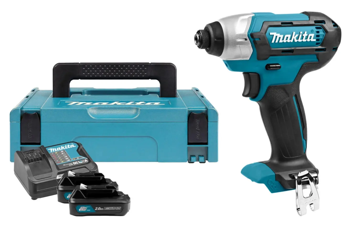 Visseuse à chocs 12V CXT 110 Nm - MAKITA - avec 2 batteries 2 Ah - chargeur - MAKPAC - TD110DWAE