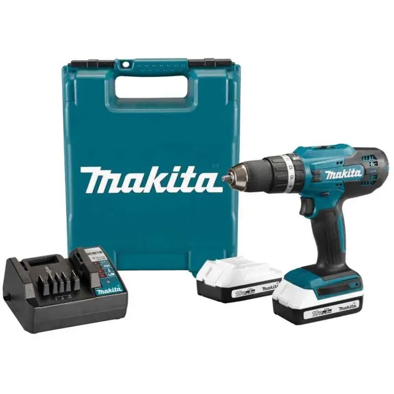 Perceuse visseuse G-Serie  18V - MAKITA - avec 2 batteries 1,5Ah - chargeur - coffret - DF488DWE