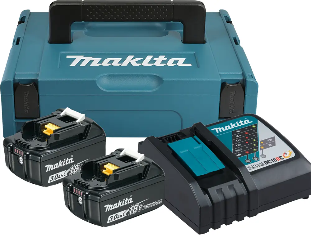 Pack Énergie 18 V Li-Ion - MAKITA - 2 batteries 3Ah5 18V - 1 chargeur - MAKPAC - 197952-5