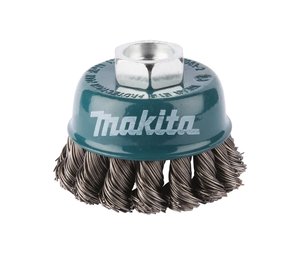 Brosse boisseau à fils acier torsadés Ø 60mm - MAKITA - D-24119