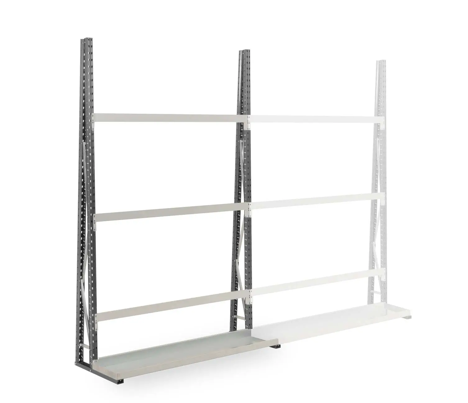 Rayonnage Epsivol vertical - Kit  simple face peint - MNORGA - ZRVERTICSF