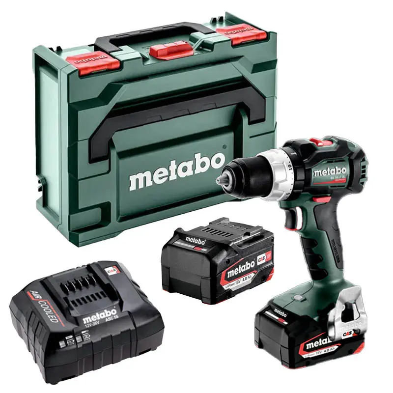 Perceuse visseuse METABO - BS 18V - LT BL 2 x 4,0 Ah Li-Power, ASC 55, coffret - 602325500