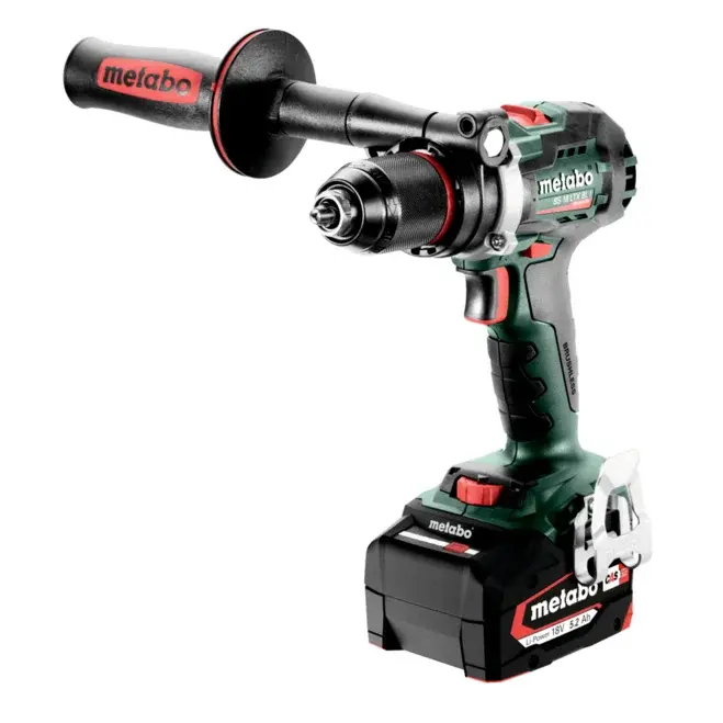 Perceuse-visseuse sans fil BS 18 LTX BL I - 130 Nm, 18V 2 x 5,2 Ah Li-Power, ASC 55,  metaBOX 145 L - METABO - 602358650