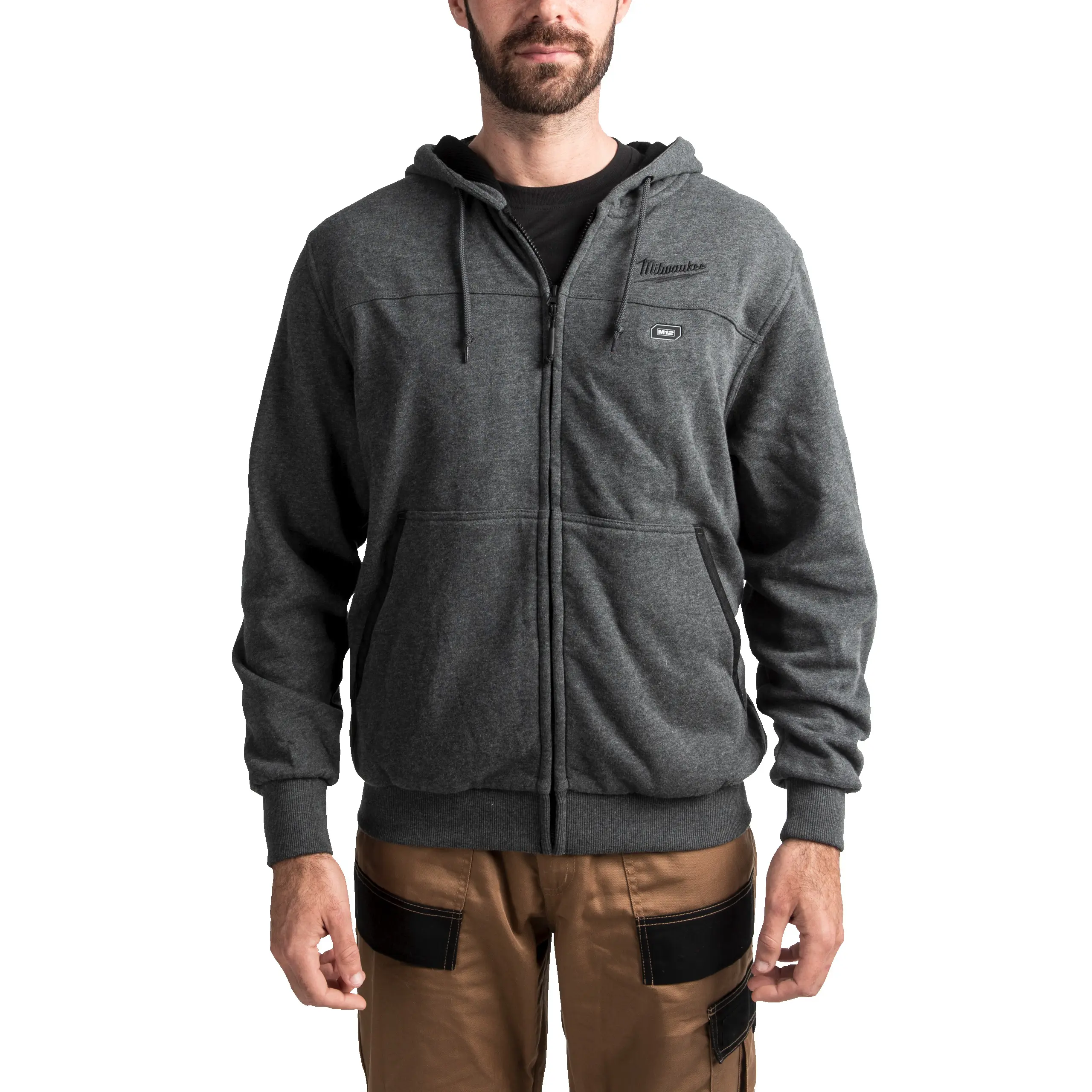 Sweat à capuche chauffant M12 HHGREY3-0 Taille XL - Gris - MILWAUKEE - 4933464355