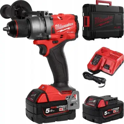 Perceuse visseuse M18 FDD3 502X Fuel GEN4.18V 158 Nm - MILWAUKEE  - avec 2 batteries  5.0 Ah - chargeur - HD BOX - 4933479863