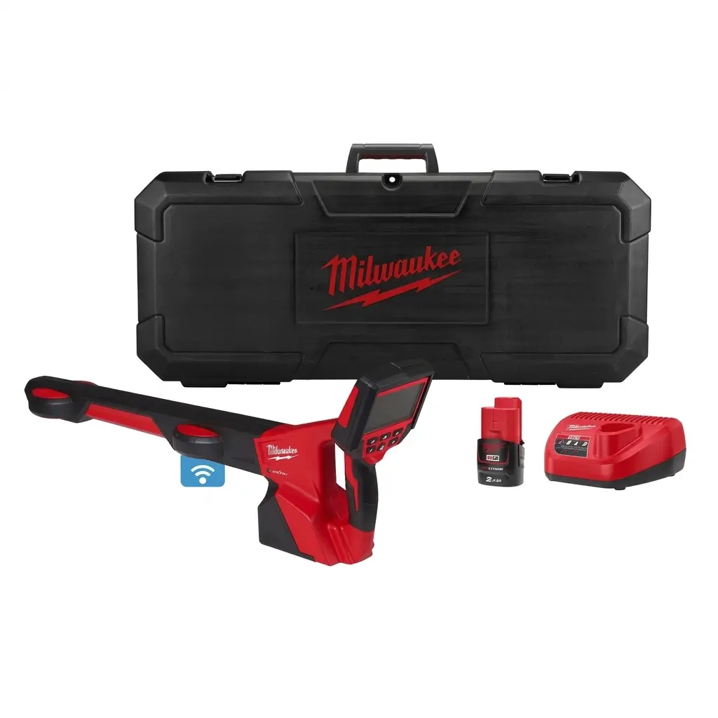 Détecteur de canalisations M12 PL-201C + Batterie 2Ah + Chargeur 12V + Coffret - MILWAUKEE - 4933478615