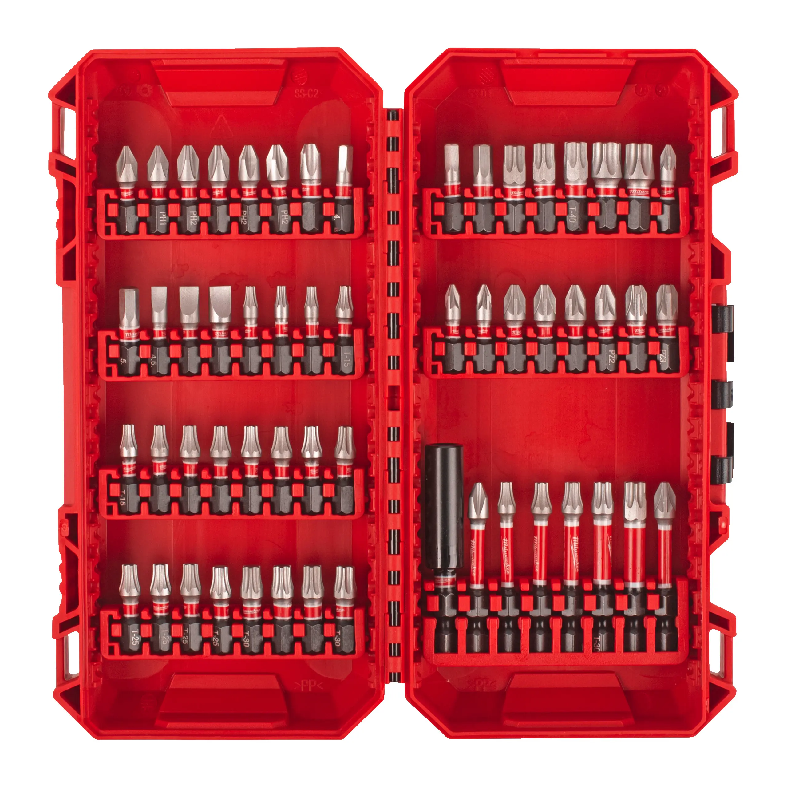 Coffret embouts de vissage SHOCKWAVE Impact Duty - 56 pièces - MILWAUKEE - 4932492006