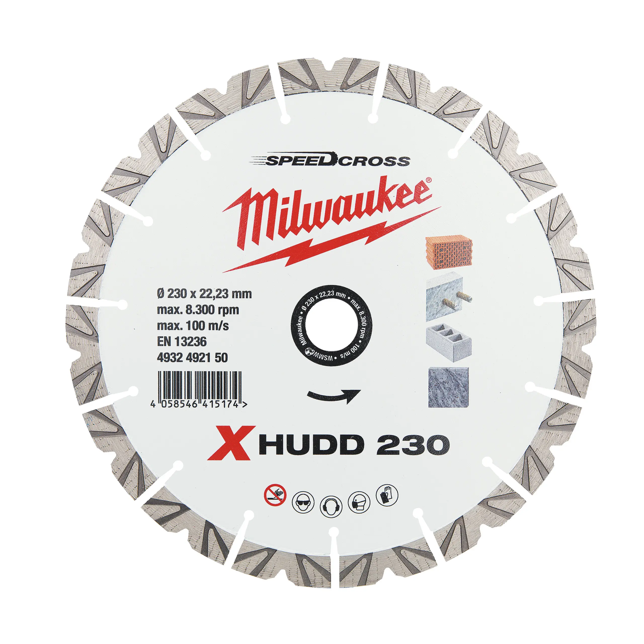 Disque speedcross extreme hudd 230MM - MILWAUKEE - 4932492150