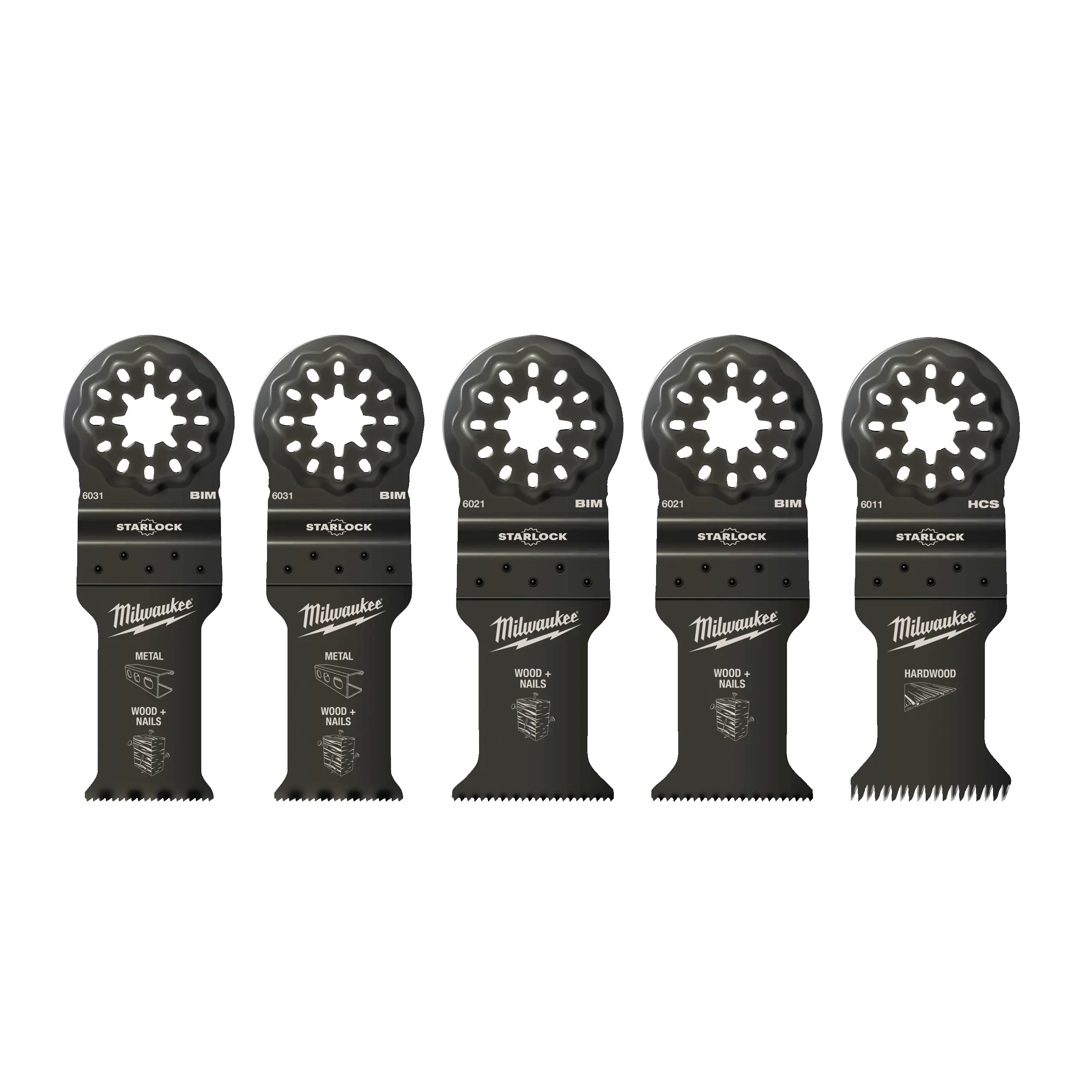 Coffrets 5 lames de Multi-Tools pour Bois et Métal - MILWAUKEE - 48906115