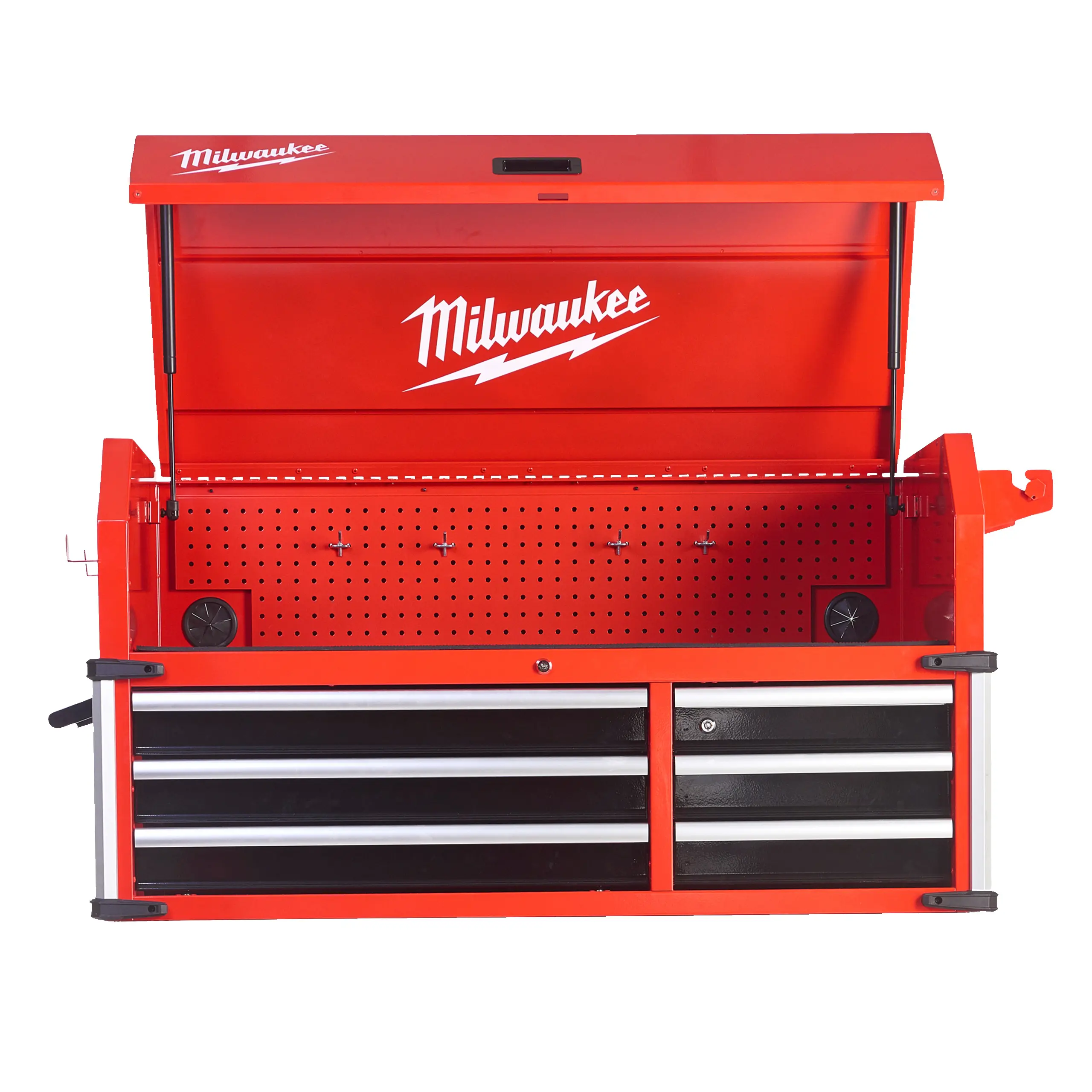 Coffre de rangement supérieur pour servante en acier à 6 tiroirs de grande capacité 46" / 117 cm - MILWAUKEE - 4932478854