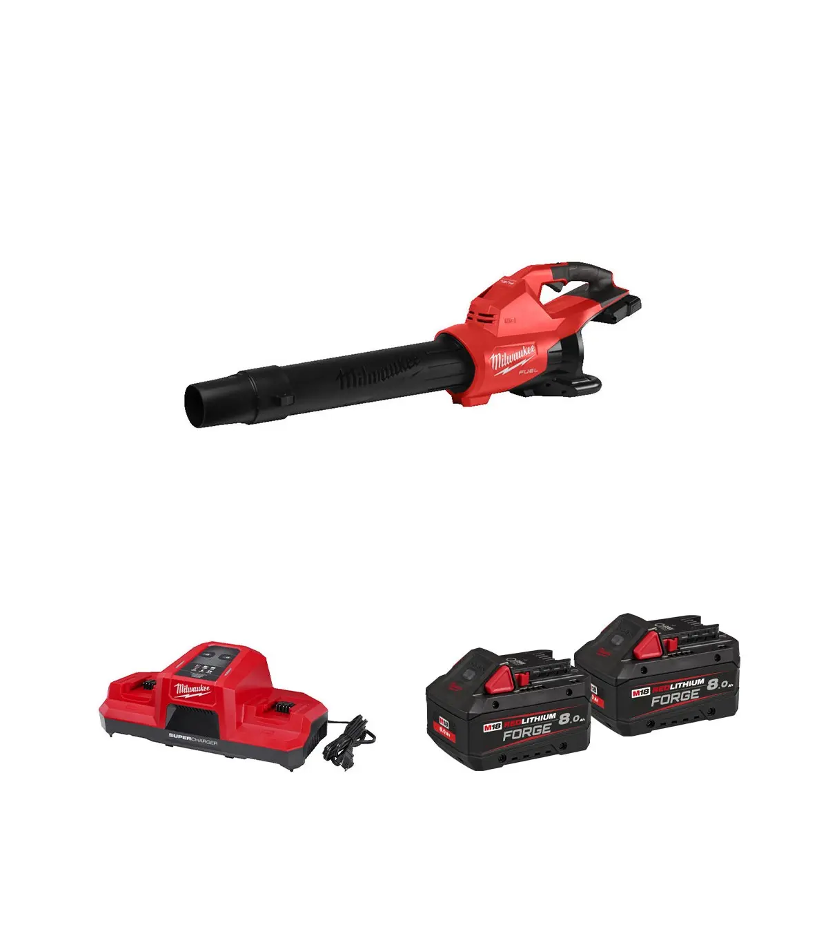 Souffleur 36V à double batterie M18 FUEL™ - MILWAUKEE - avec 2 batteries 8Ah - chargeur - 4933499229