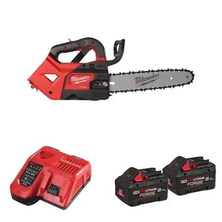 Tronçonneuse d'élagage 30 cm M18 FUEL™ - MILWAUEE - avec 2 batterie 8Ah - chargeur - 4933499221