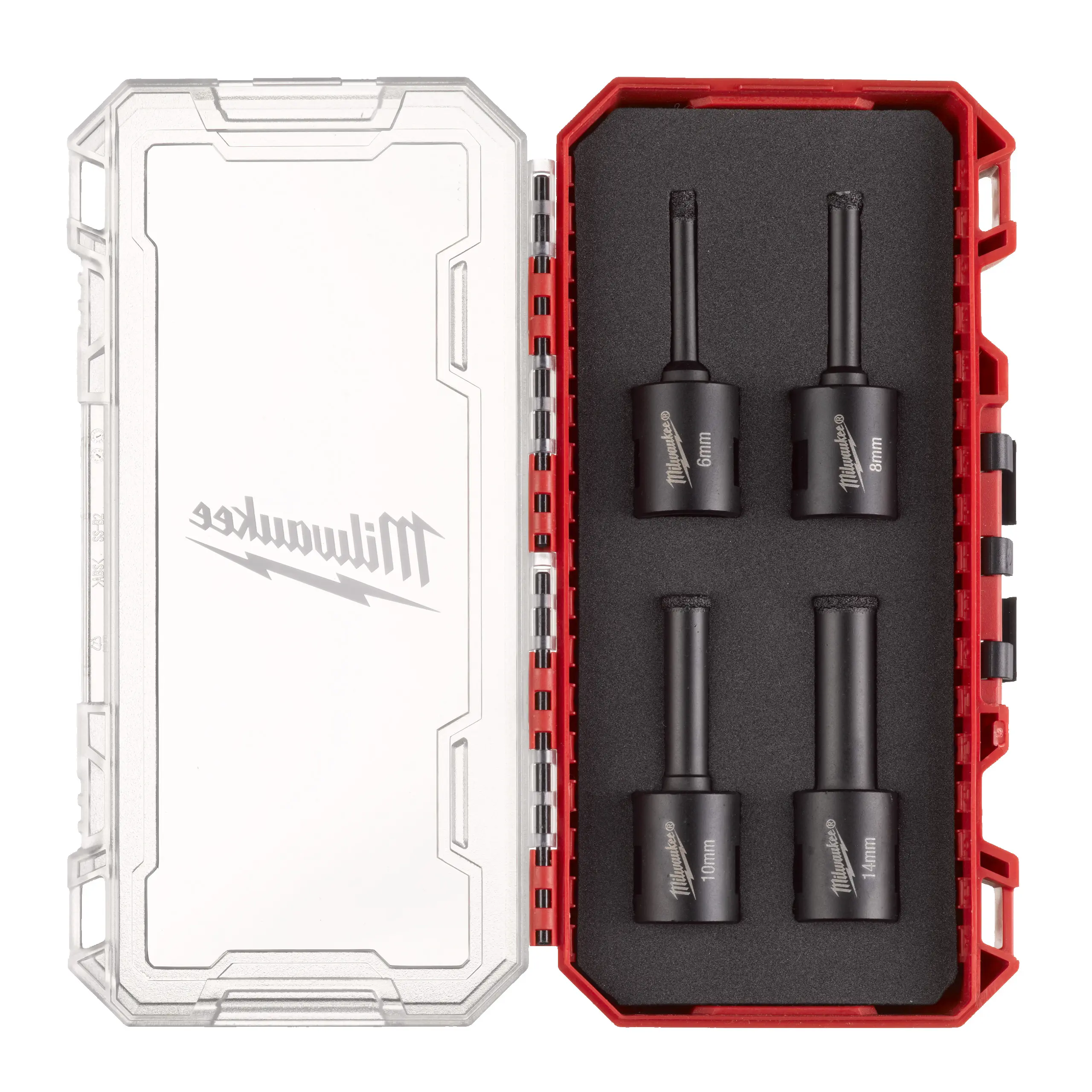 Set 4 forets diamants M14 DIAMOND MAX - Ø 6, 8 ,10, 14 - MILWAUKEE - 4932500544