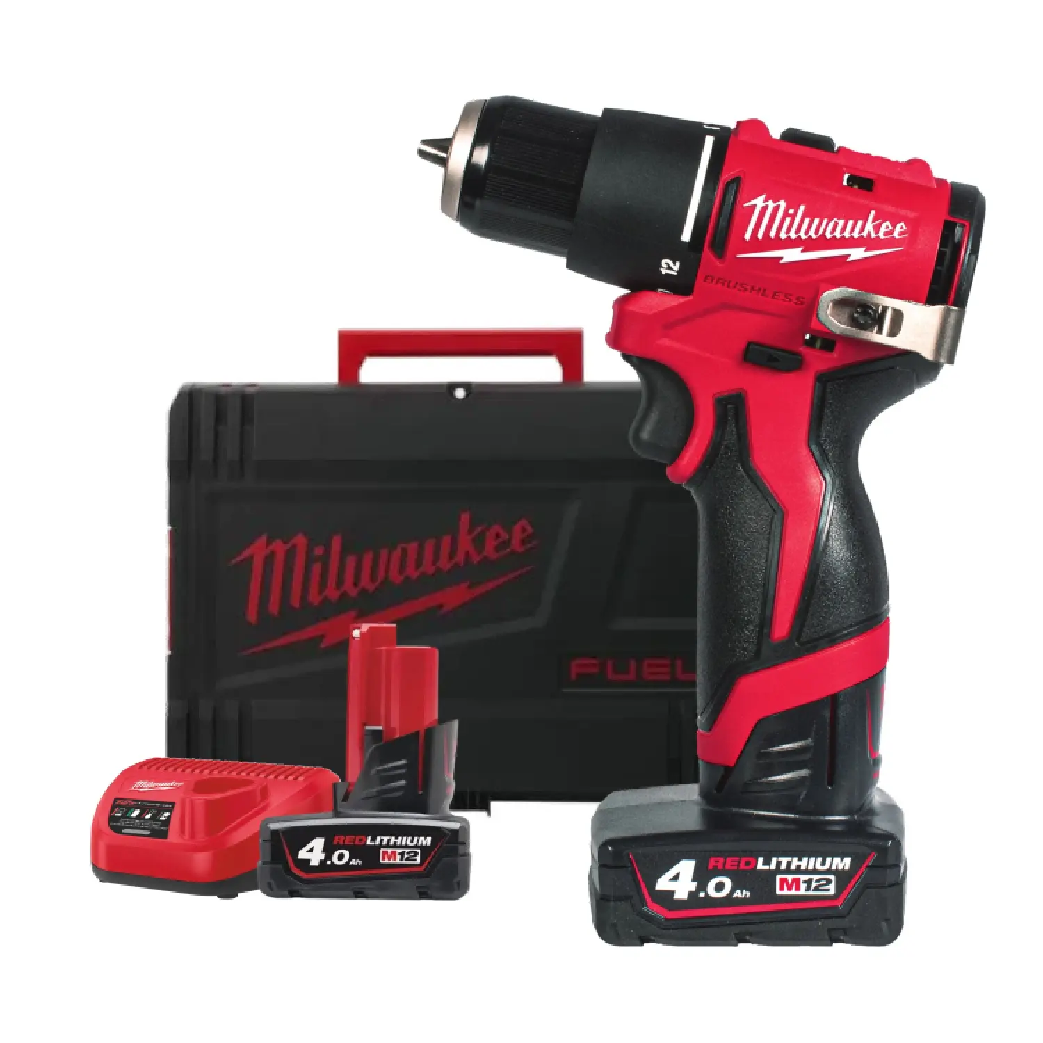 M12 BLPDRC-402C - Perceuse compacte brushless 12V - MILWAUKEE - 4933500424