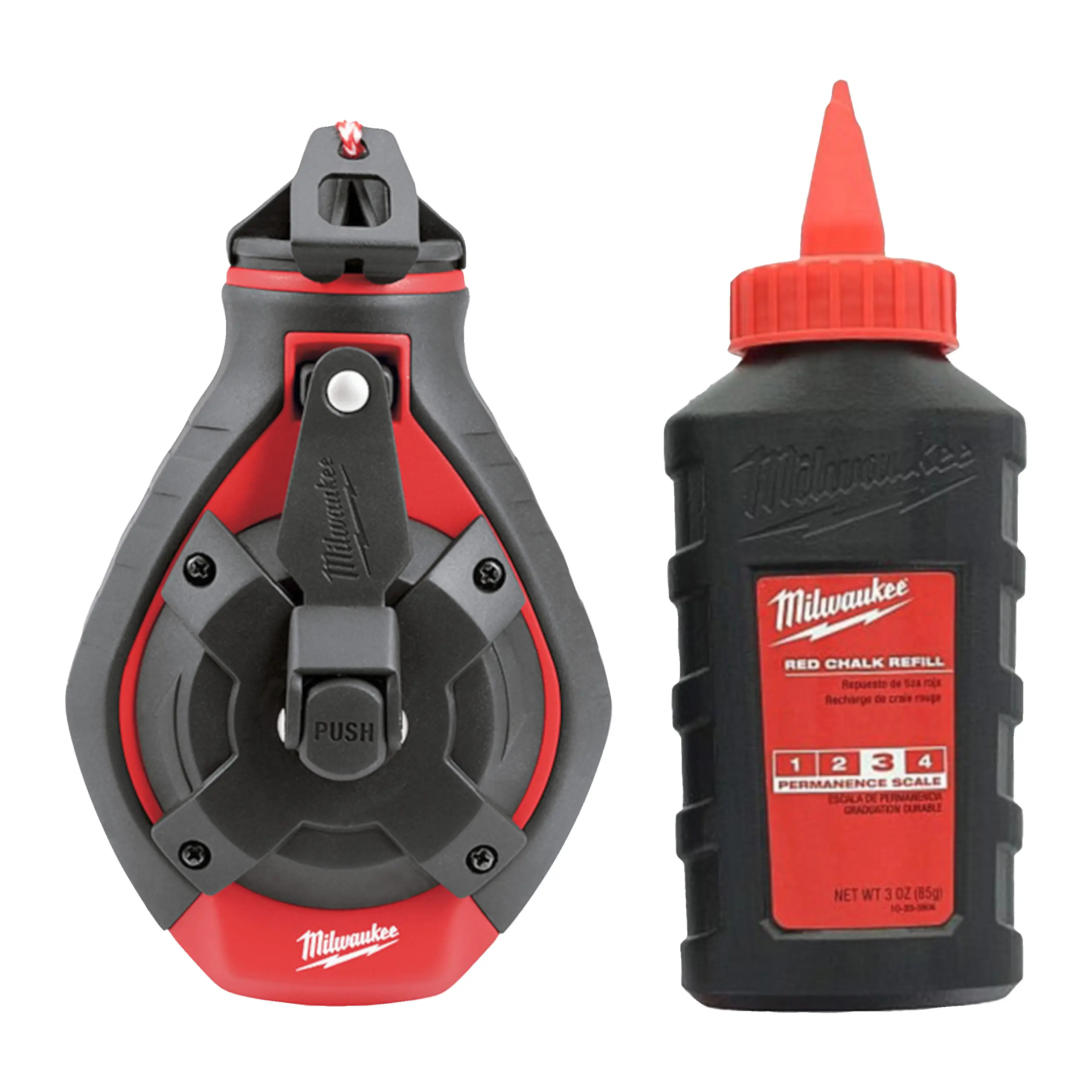 Cordeau traceur épais + recharge rouge - MILWAUKEE - 4932498391