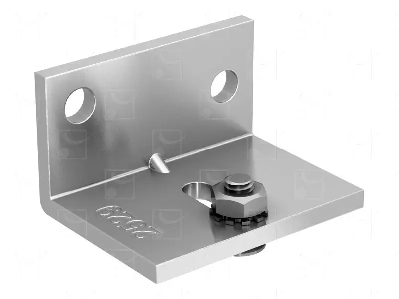 Equerre de fixation SAF pour rail 2525 - 5 pièces - MANTION SAS - 2529-5