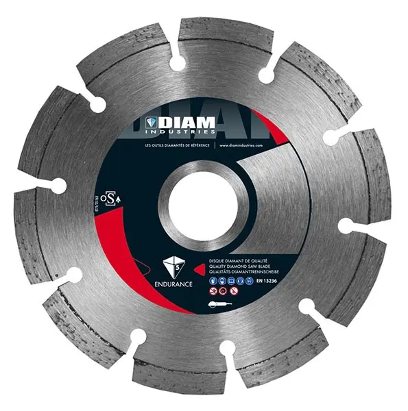 Disque diamant 22,23 pour béton matériaux tendres et abrasifs - DIAM INDUSTRIES - TRA