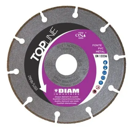 Disque diamant 22,23 pour acier inox fonte pvc métal - DIAM INDUSTRIES - SPI