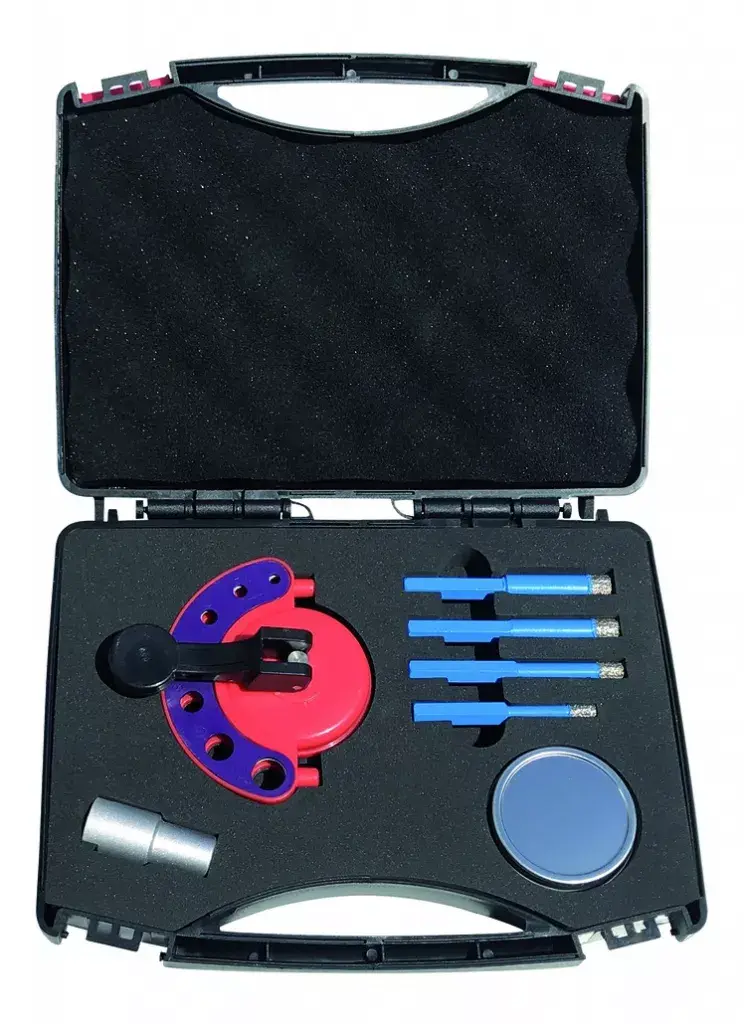 Coffret 4 forets diamant SX - Ø 6, 8, 10 et 12 mm - Raccord M14 - 7 pièces - DIAM INDUSTRIES - SX-1100 M14