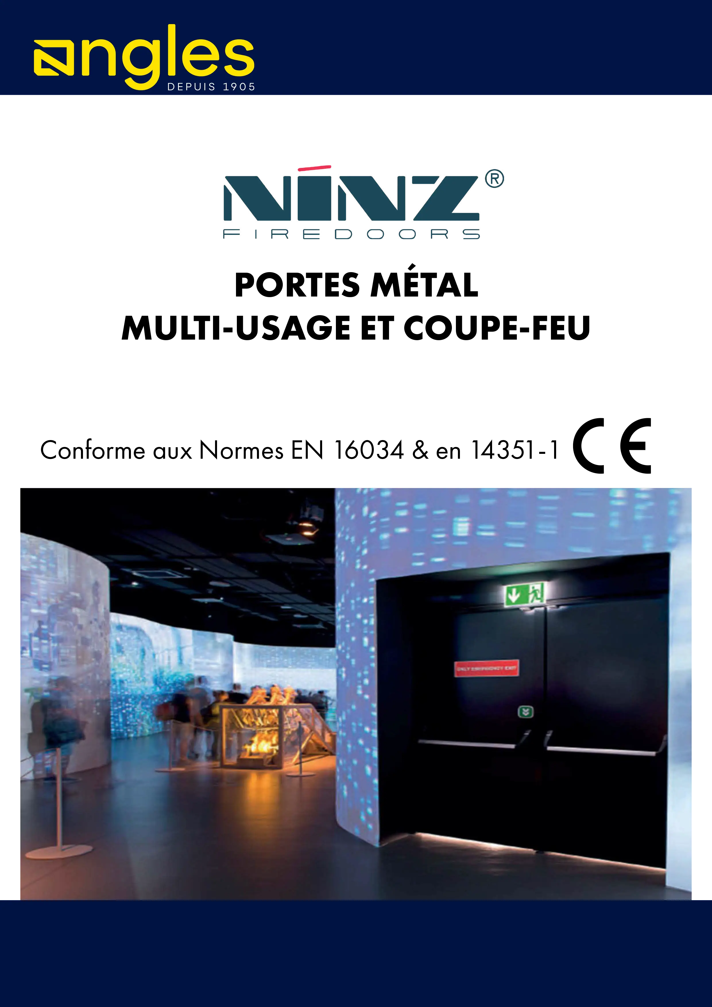 Portes métal Multi-Usage et coupe-feux sur mesure - NINZ FIREDOOR