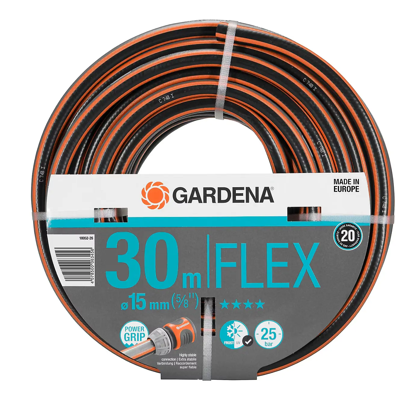 Tuyau d'arrosage FLEX Ø 15 mm x 30 m - GARDENA - 18052-26