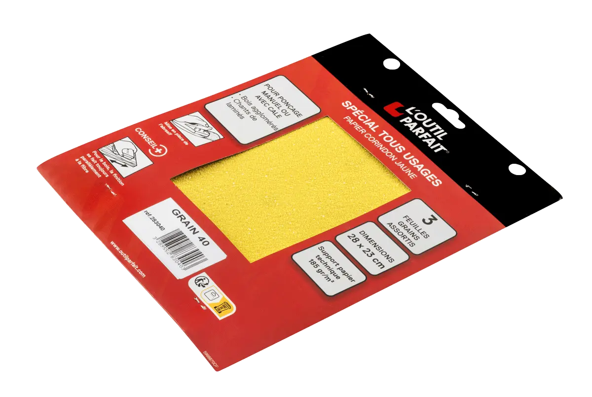 Abrasif corindon jaune Grain 40 - OUTIL PARFAIT - 283040