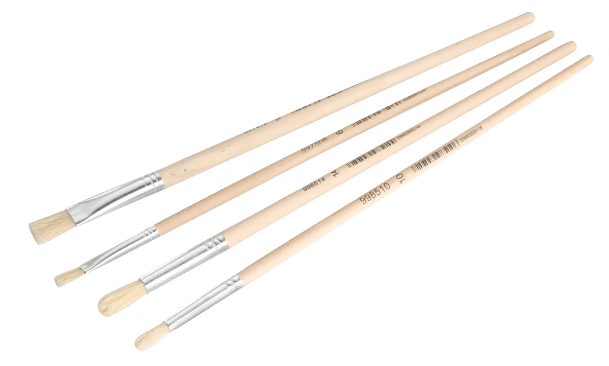 Lot de 4 Brosses à tableau Mixtes Taille 6, 12, 10 et 14 - OUTIL PARFAIT - 2916000
