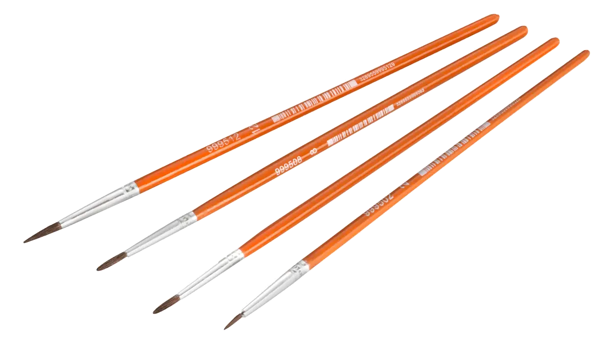 Lot de 4 Brosses à tableau Aquarelle Taille 2, 4, 6 et 12 - OUTIL PARFAIT - 2917000