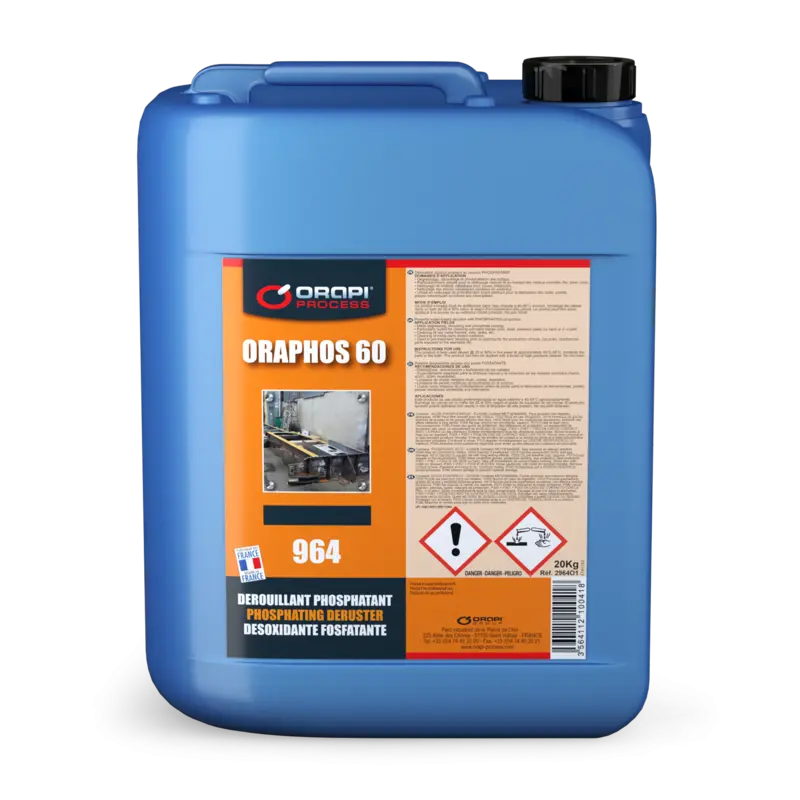 Détergeant alcalin Oraphos 60 - Bidon de 1L - ORAPI - 2964I2