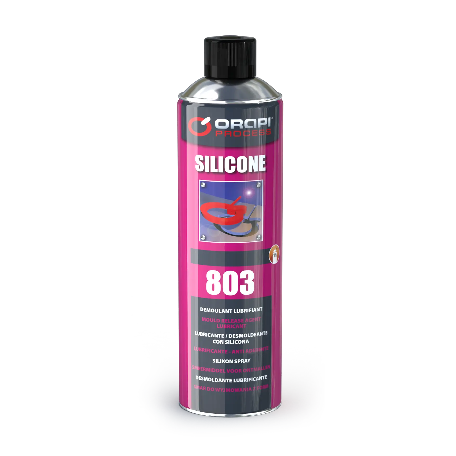 Lubrifiant démoulant Silicone Spray - Aérosol 650 ml - ORAPI - 4803A4